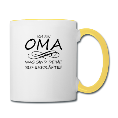 Geschenk Oma Tasse - Ich bin Oma was sind deine Superkräfte?