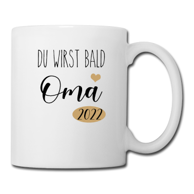 Geschenk Oma Tasse - Du wirst bald Oma 2022