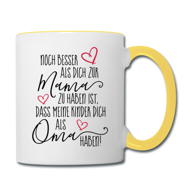 Geschenk Oma Tasse - Dich als Oma Mehrzahl