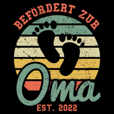 Motiv Großmutter Befördert Zur Oma Est 2022 Omi Enkel Fa