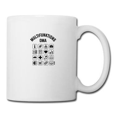 Geschenk Oma Tasse - Multifunktions Oma (16 Icons)