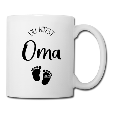 Geschenk Oma Tasse - Du wirst Oma 2022