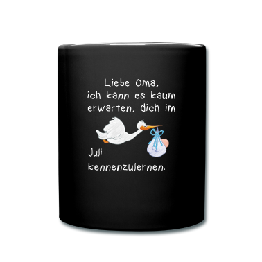 Geschenk Oma Tasse - Baby Juli Oma white