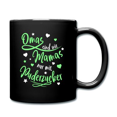 Geschenk Oma Tasse - Omas sind wie Mamas nur mit Puderzucker - Oma