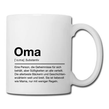 Geschenk Oma Tasse - Oma