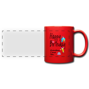 Geschenk Oma Tasse - Oma ich liebe dich. Alles Gute zum Geburtstag.