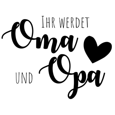 Motiv Ihr werdet Oma und Opa!