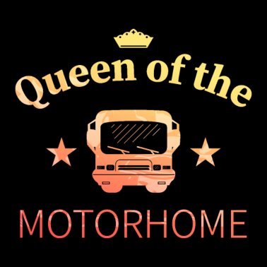 Motiv Oma oder Mutter, die die Königin des Wohnmobils ist