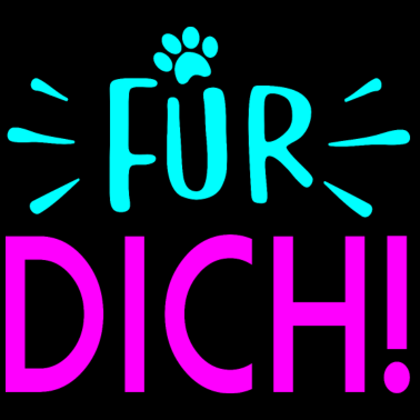 Motiv FÜR DICH PFOTE DANKESCHÖN GESCHENK SPRÜCHE