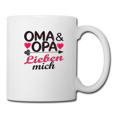 Geschenk Oma Tasse - Oma & Opa lieben mich.