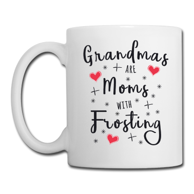 Geschenk Oma Tasse - Omas sind Mütter mit Zuckerguss - Oma Geschenk