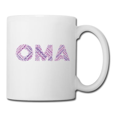 Geschenk Oma Tasse - Oma als Wortwolke