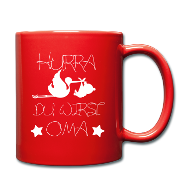 Geschenk Oma Tasse - Hurra, du wirst Oma
