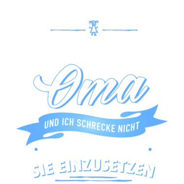 Motiv Finger weg! verrückte Oma Verwandte Familie Kinder