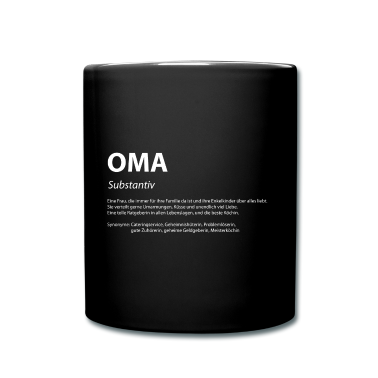 Geschenk Oma Tasse - Wort Definition Oma Geschenk Idee weiss