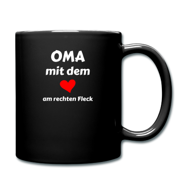 Geschenk Oma Tasse - Oma Herz rechter Fleck - Großmutter, Geschenk
