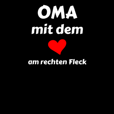 Motiv Oma Herz rechter Fleck - Großmutter, Geschenk