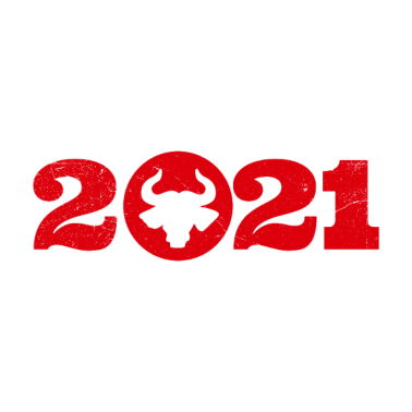 Motiv 2021 Jahr des Ochsen Chinesisches Neujahr Geschenk