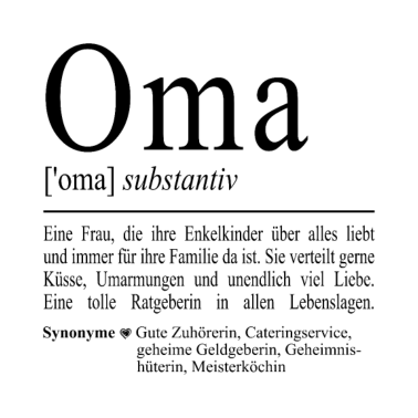 Motiv Oma Definition Geschenkidee Geschenk