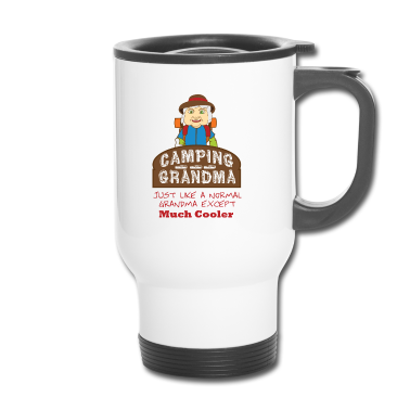 Geschenk Oma Thermobecher - Camping Oma