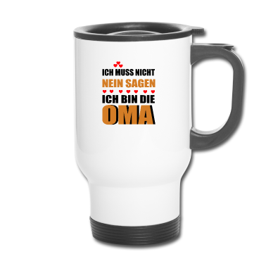 Geschenk Oma Thermobecher - Ich bin die Oma