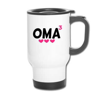 Geschenk Oma Thermobecher - Dreifache Oma - Oma hoch Drei