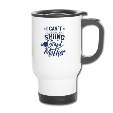 Geschenk Oma Thermobecher - Skifahrer Oma