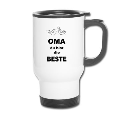 Geschenk Oma Thermobecher - Oma du bist die beste
