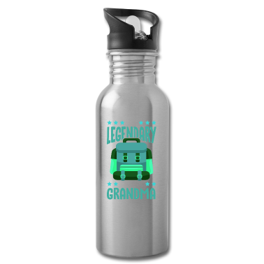 Geschenk Oma Trinkflasche - Camping Oma Grandma Großmutter