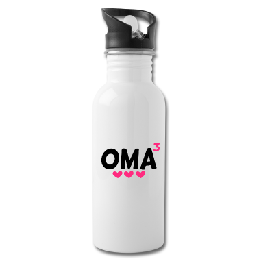 Geschenk Oma Trinkflasche - Dreifache Oma - Oma hoch Drei