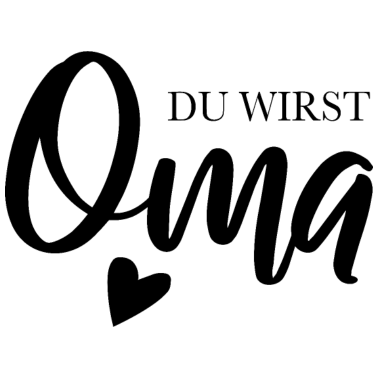 Motiv Du wirst Oma mit Herz