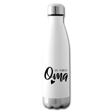 Geschenk Oma Trinkflasche - Du wirst Oma mit Herz