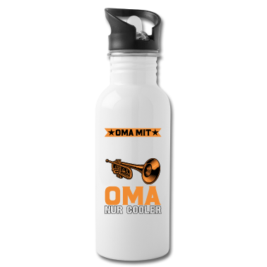 Geschenk Oma Trinkflasche - Trompete Oma