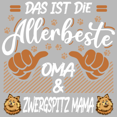 Motiv Zwergspitz und Oma