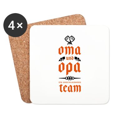 Geschenk Oma Untersetzer - oma opa team