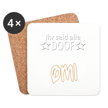 Geschenk Oma Untersetzer - Omi ziehen