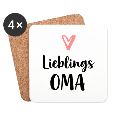 Geschenk Oma Untersetzer - Lieblings Oma Herz Geschenk Muttertag Geburtstag