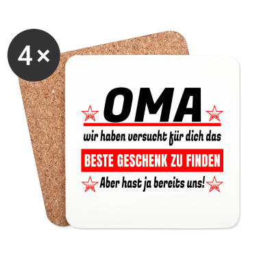 Geschenk Oma Untersetzer - Oma Oma Weihnachtsgeschenk I Oma Geburtstag
