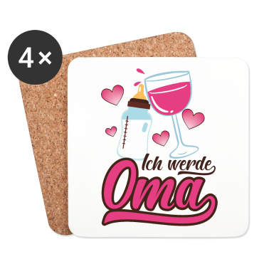 Geschenk Oma Untersetzer - ich werde oma Geschenk werdende Oma