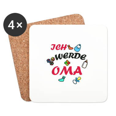 Geschenk Oma Untersetzer - Werdende Oma enkelin ich werde Oma