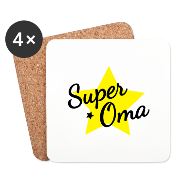 Geschenk Oma Untersetzer - Super Oma
