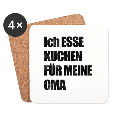 Geschenk Oma Untersetzer - Oma Kuchen