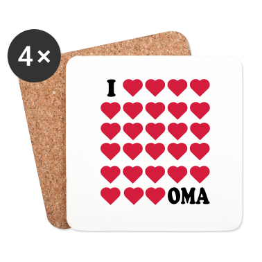 Geschenk Oma Untersetzer - Ich liebe Oma