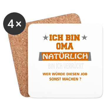 Geschenk Oma Untersetzer - Verrückte Oma