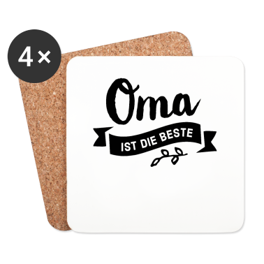 Geschenk Oma Untersetzer - Oma ist die beste