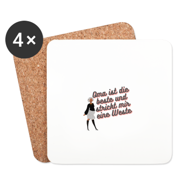 Geschenk Oma Untersetzer - Oma ist die beste