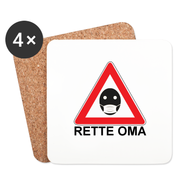 Geschenk Oma Untersetzer - Rette Oma
