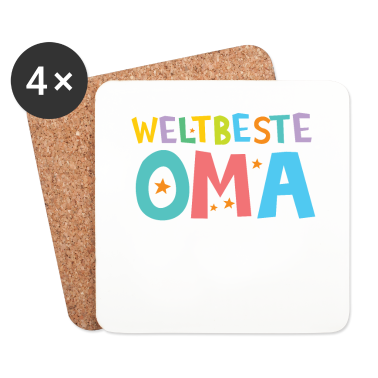 Geschenk Oma Untersetzer - Weltbeste Oma