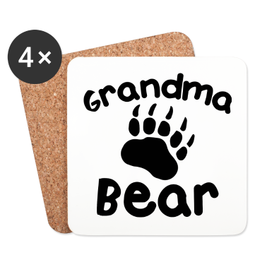 Geschenk Oma Untersetzer - Oma Bär