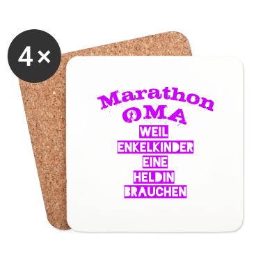 Geschenk Oma Untersetzer - Marathon OMA